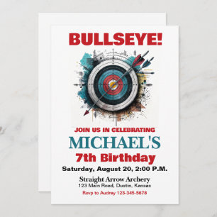 Tir à bulles Invitation de fête d'anniversaire