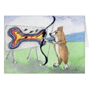 Tir à l'arc de chien de corgi de Gallois