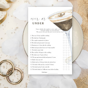 Tir au martini de café pour enterrement de vie de