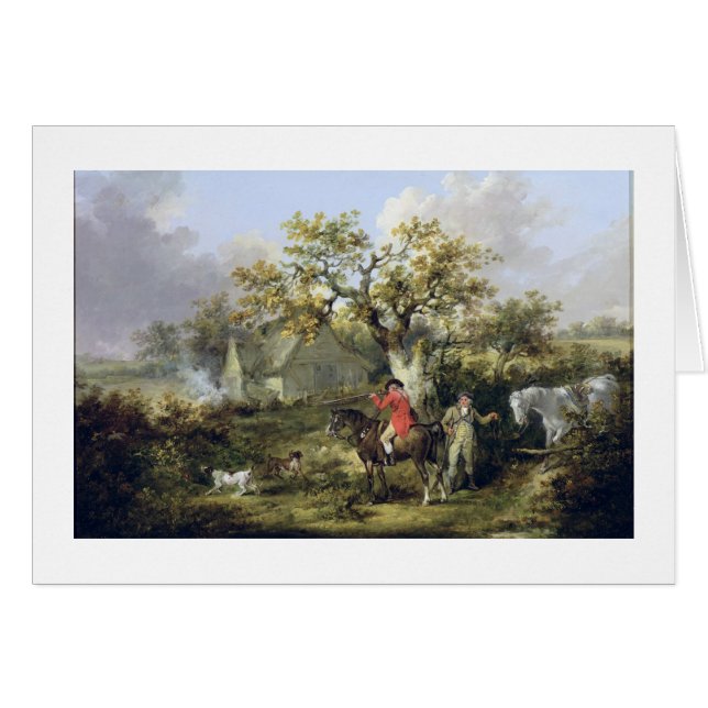 Tir de perdrix (huile sur la toile) (Devant horizontal)