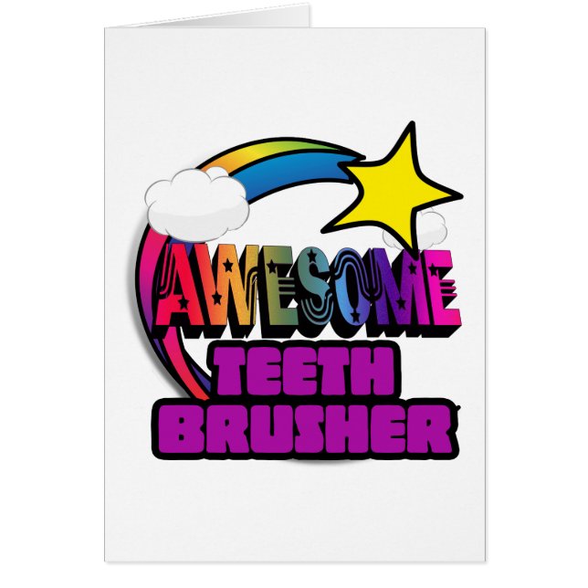 Tir Star Arc en ciel Awesome dents brosse (Devant)