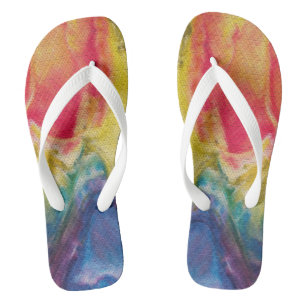 Tirage de tongs de couleur
