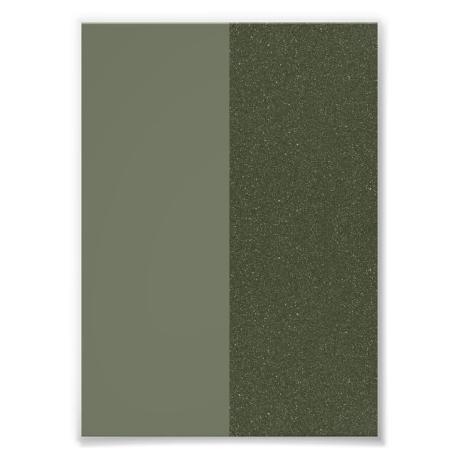 Tirage photo bicolore vert mousse – Personnalisabl (Devant)