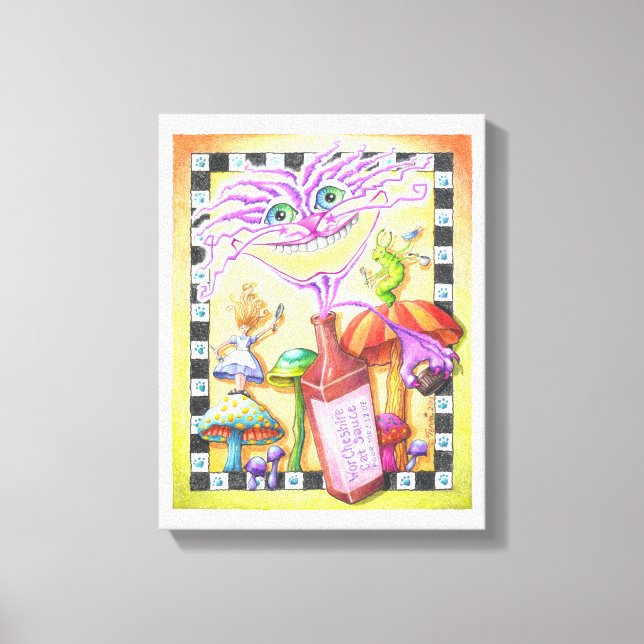 Tirage sur toile 11"X14" - Le Chat de WorCHESHIRE (Recto)