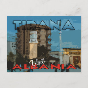 Tirana, visite Albanie carte postale