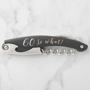 Tire-bouchon 60e anniversaire avec nom Motivational Funny