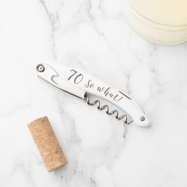 Tire-bouchon 70 alors quel drôle Inspirational 70e Anniversaire (Devant)