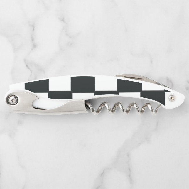 Tire-bouchon à damiers vis à vis (Devant)