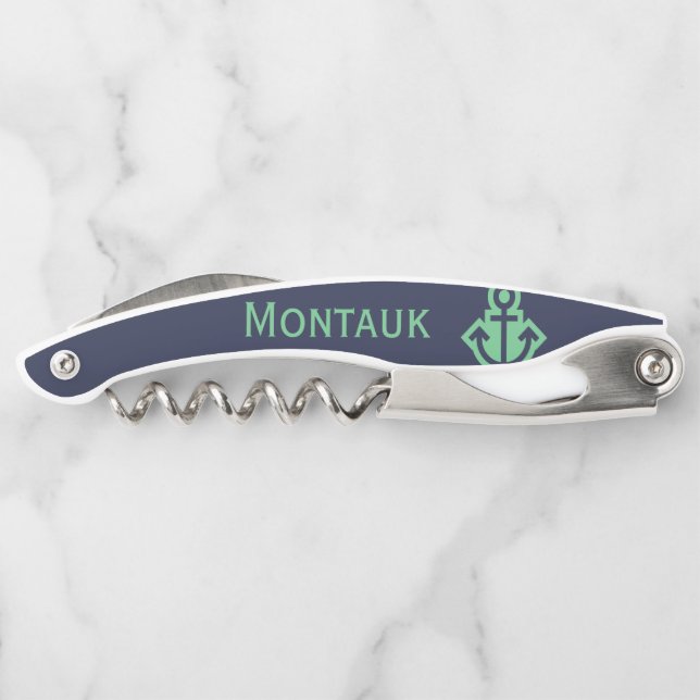 Tire-bouchon Ancre Corkscrep fête nuptiale cadeau (Dos)