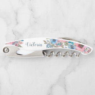 Tire-bouchon Aquarelle Stylish Boho Floral Bridesmaid Favoriser