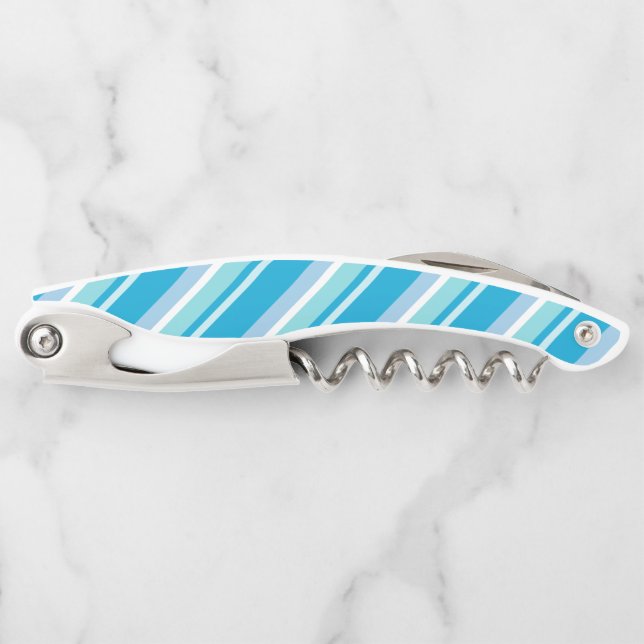 Tire-bouchon Bleu clair Diagonale (Devant)