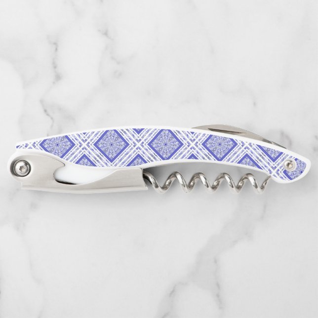 Tire-bouchon Bleu de dentelle en céramique de Grèce (Devant)