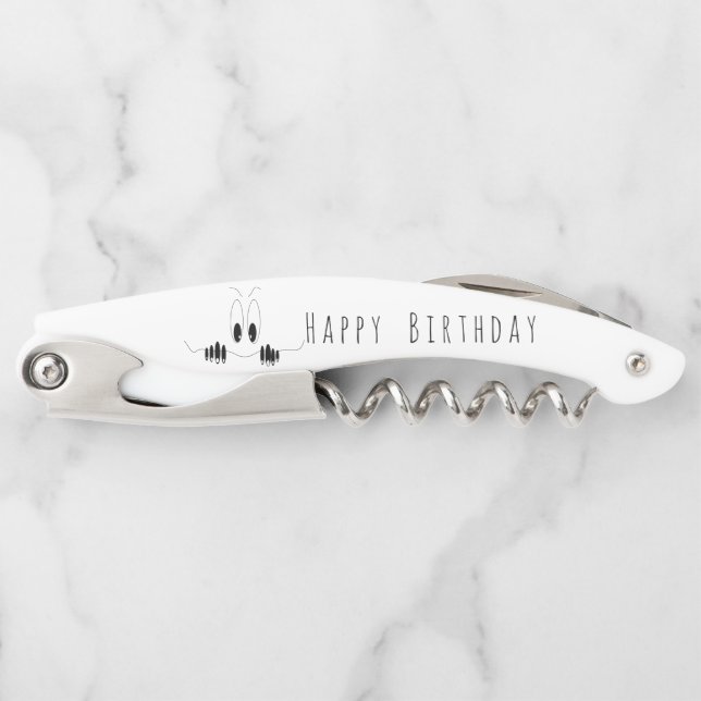 Tire-bouchon Cadeau d'anniversaire Drôles Yeux (Devant)