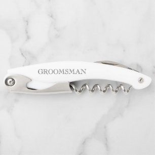 Tire-bouchon Cadeau de garçon d'honneur Date de mariage Classiq