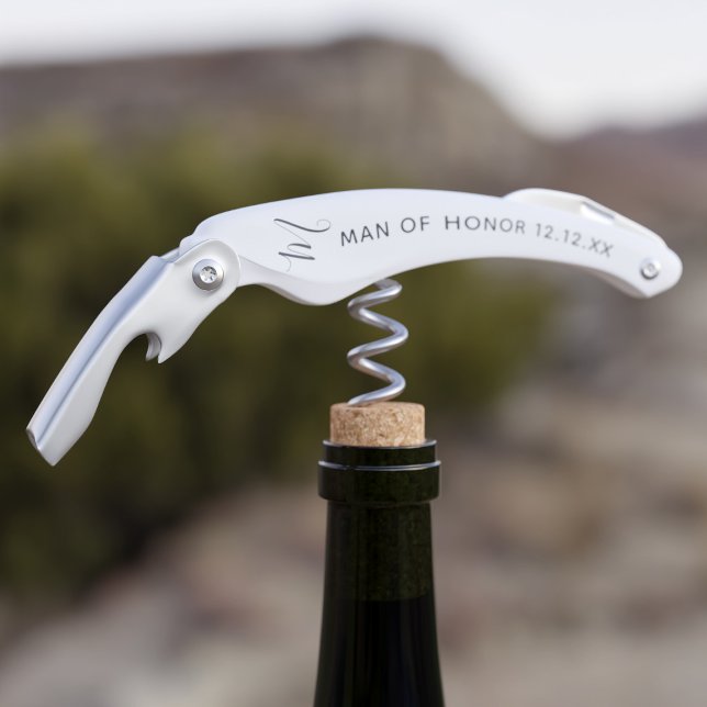 Tire-bouchon Cadeau de mariage moderne pour garçon d'honneur (Créateur téléchargé)
