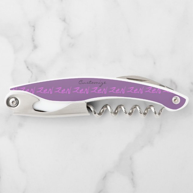 Tire-bouchon calligraphie zen Thunder_Cove rose/violet (Devant)