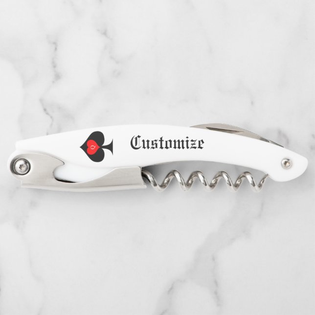 Tire-bouchon Carte Tarot Queen of Spades Thunder_Cove (Devant)