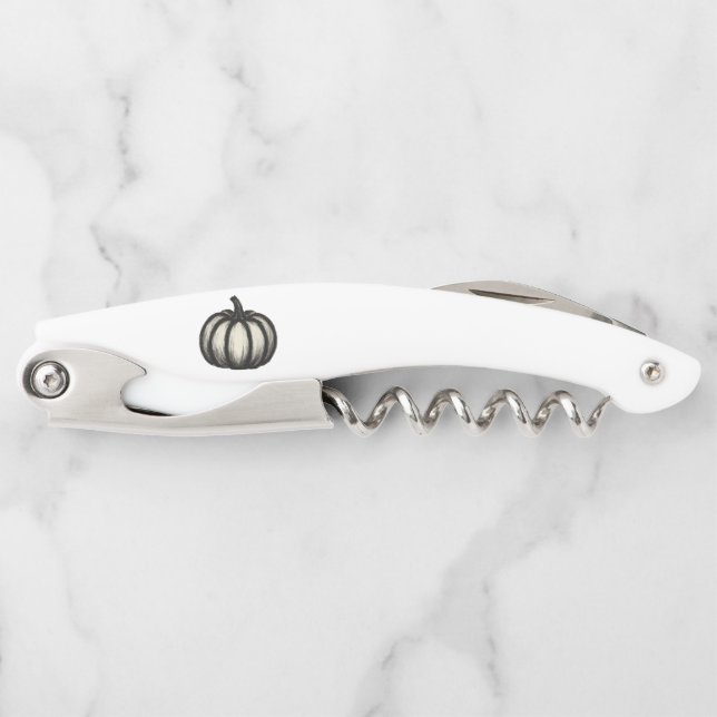 Tire-bouchon Citrouille d'encre minimaliste - Automne Harvest A (Devant)