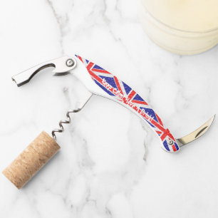 Tire-bouchon Conception personnalisée de drapeau d'Union Jack