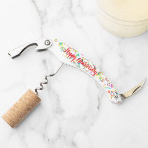 Tire-bouchon Confettis pour Joyeux Anniversaire de Mariage
