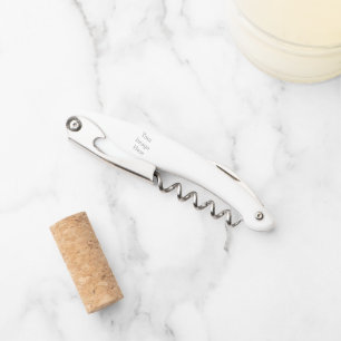 Tire-bouchon Create Your Own White Corkscrew