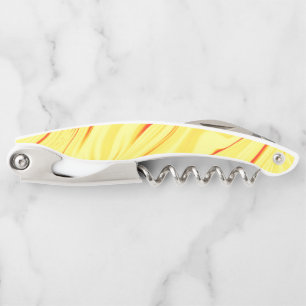 Tire-bouchon Crème mangue, avec trait de corail ou de rouge cou
