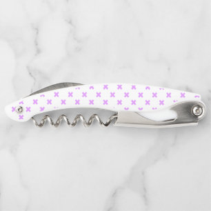 Tire-bouchon Crochets Lilac sur blanc