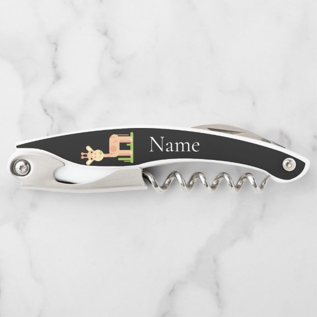 Tire-bouchon Cute Giraffe Munching Thunder_Cove (Devant)