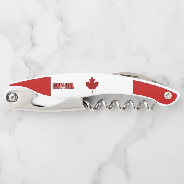 Tire-bouchon Drapeau canadien (Devant)