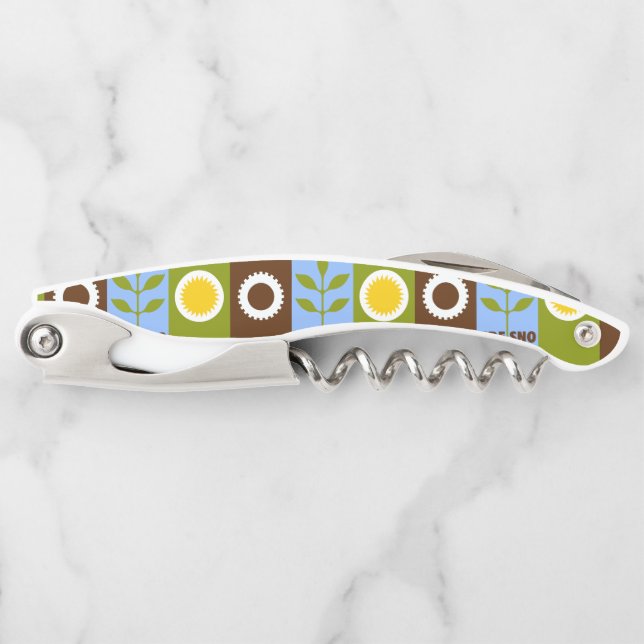 Tire-bouchon Drapeau de la ville de Fresno Waiter's Corkvis (Devant)