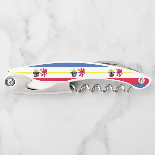 Tire-bouchon Drapeau de Mecklembourg-Poméranie occidentale Cor  (Devant)