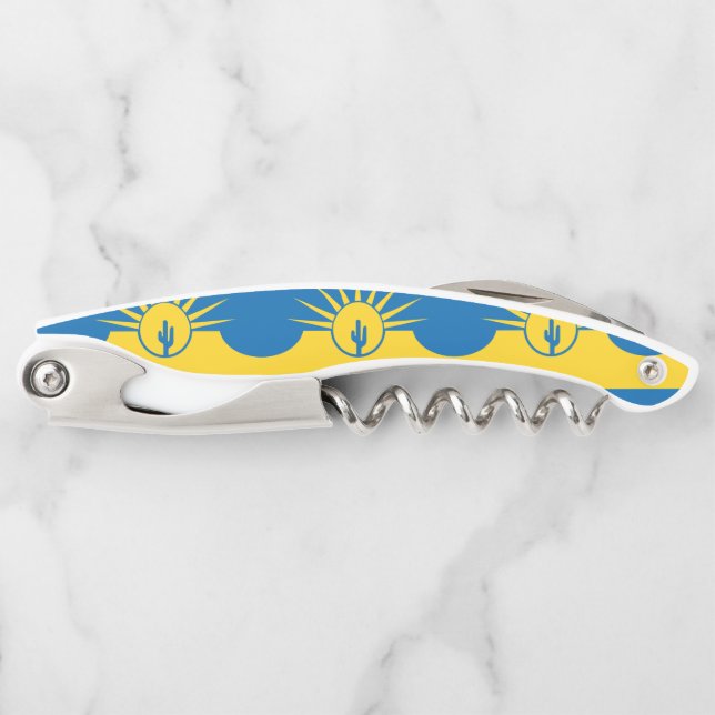 Tire-bouchon Drapeau de Mesa, Arizona Waiter's Corkvis (Devant)