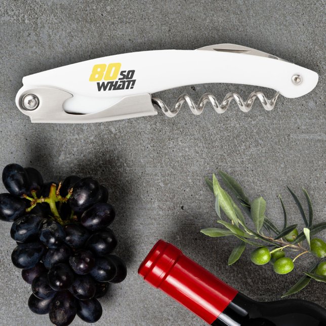 Tire-bouchon Drôle 80 Alors que Citer 80e Anniversaire (Créateur téléchargé)