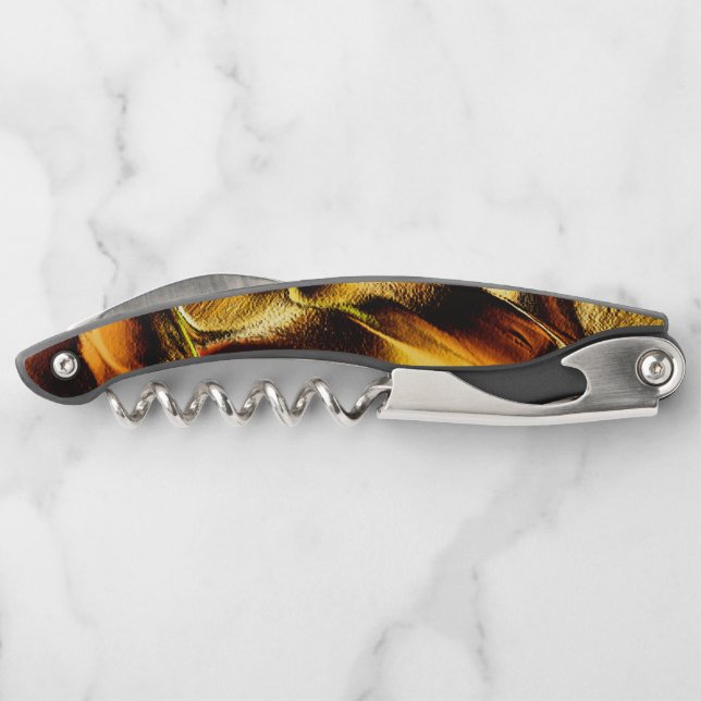 Tire-bouchon Dunes d'or rugueuses, avec parties brûlées (Dos)