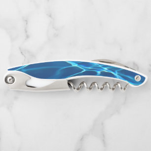 Tire-bouchon Eau de la piscine bleu foncé