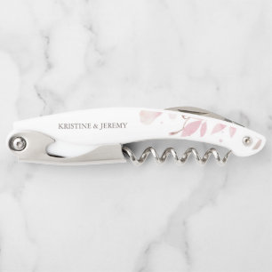 Tire-bouchon Elégante Dusty Rose rose Aquarelle Florale