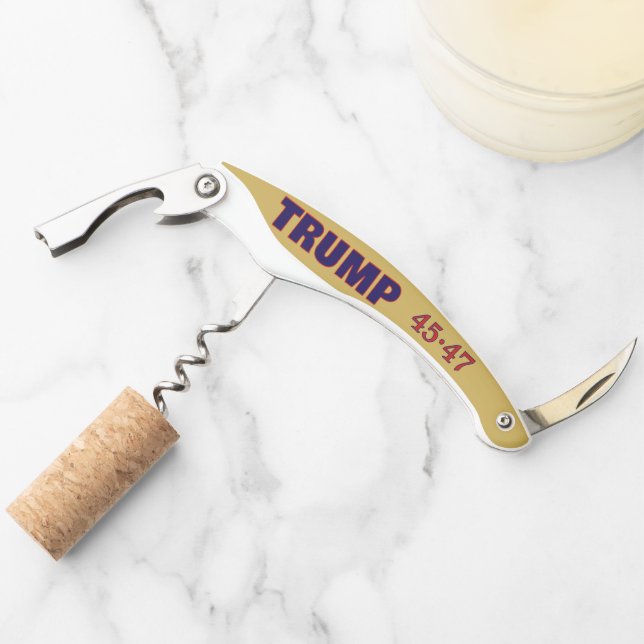 Tire-bouchon Entreprise ou nom, Trump 45-47 Gold 3-en-1 Waiter' (Devant)