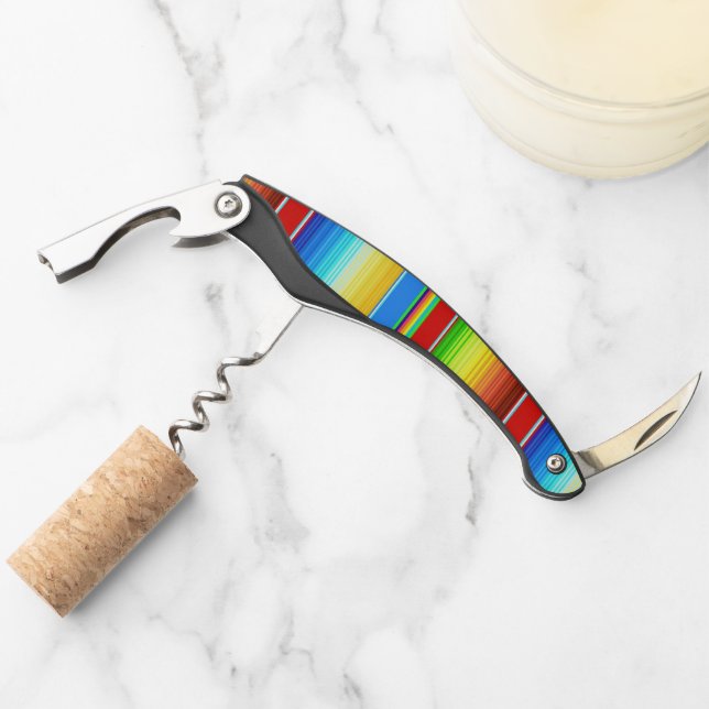 Tire-bouchon Espagnol traditionnel couvrant mexicain vibrant (Devant)