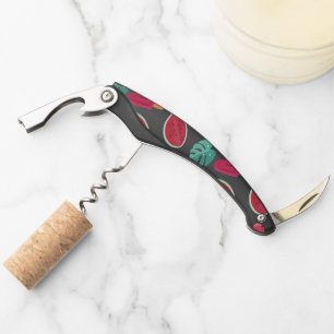 Tire-bouchon Feuilles de poissonnerie, cerise, fraise et pastèq
