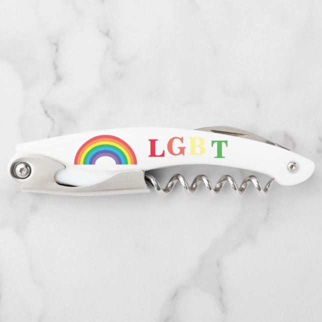 Tire-bouchon Fierté arc-en-ciel LGBT (Devant)