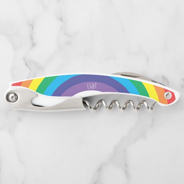 Tire-bouchon Fierté arc-en-ciel LGBT (Devant)