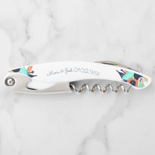 Tire-bouchon Floral Gras Pies Couples Monogramme