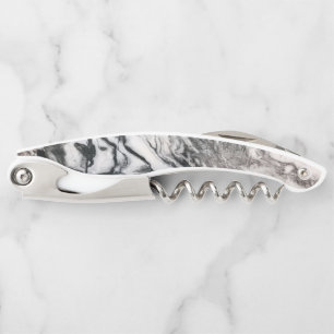 Tire-bouchon Gris et Marbre blanc