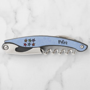 Tire-bouchon Groupe de tortues Abstraites Coques colorées sur b