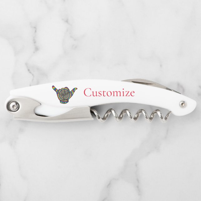 Tire-bouchon Hawaiian Shaka Psychedelic Thunder_Cove (Devant)