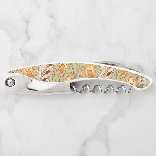 Tire-bouchon Jardin de jonquilles de William Morris Fleur Class (Devant)