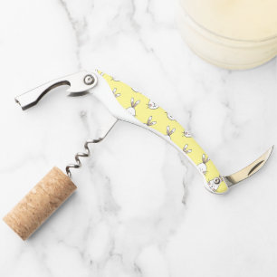 Tire-bouchon Joli Motif blanc de Pâques
