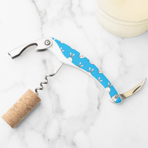 Tire-bouchon Joli Motif blanc de Pâques