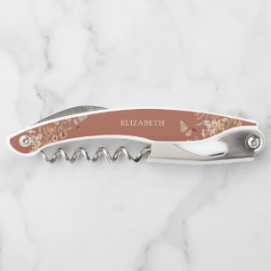 Tire-bouchon Lancement de mariage Terracotta Tiny Wildflower