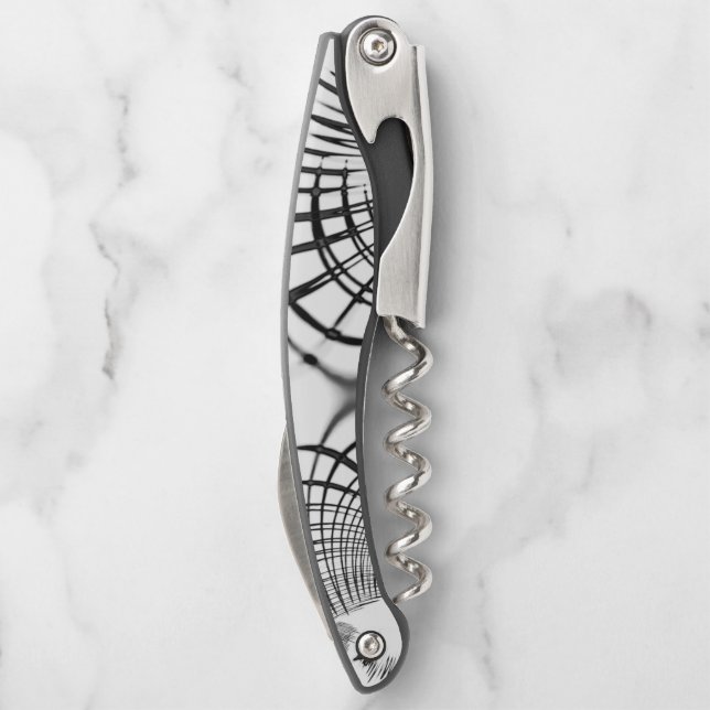 Tire-bouchon Les lignes grises traversées nous rappellent les d (Dos)